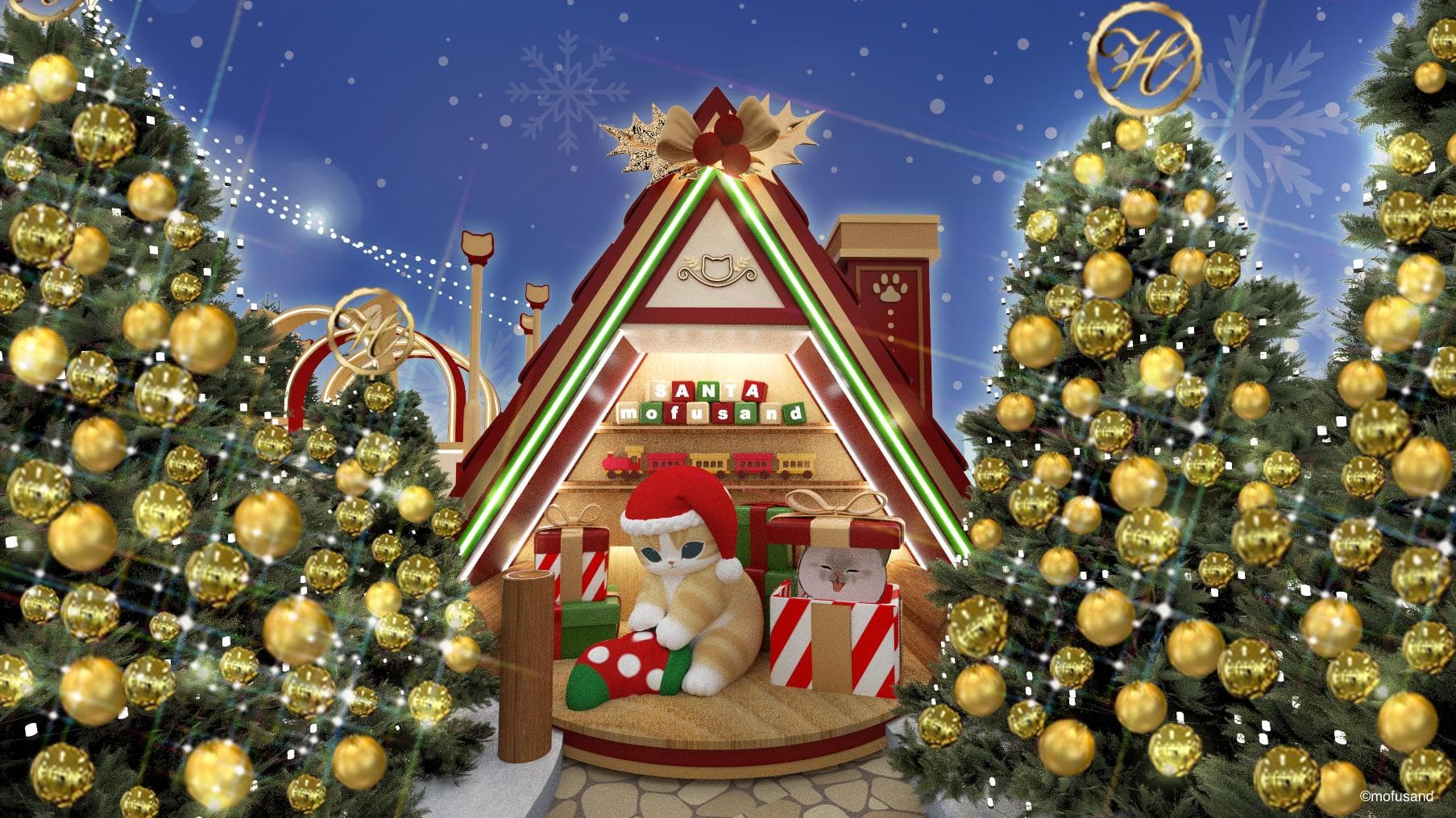 全港首個mofusand 夢幻聖誕村 MOSTown 新港城中心「MOST-Exploring喵喵聖誕探險記」 全港首個3米高巨型毛茸Snowman mofusand / 7.5米高 Santa mofusand 