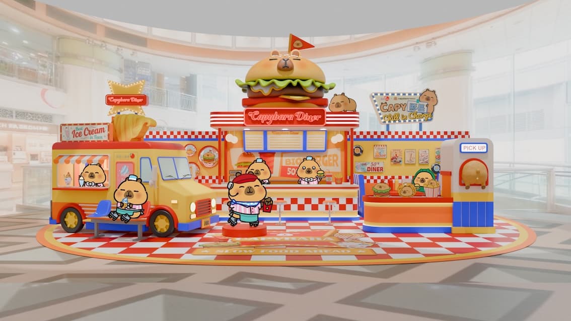 【置富Malls x Capybara PIMOO CAPY豚長 Chill in Charge】