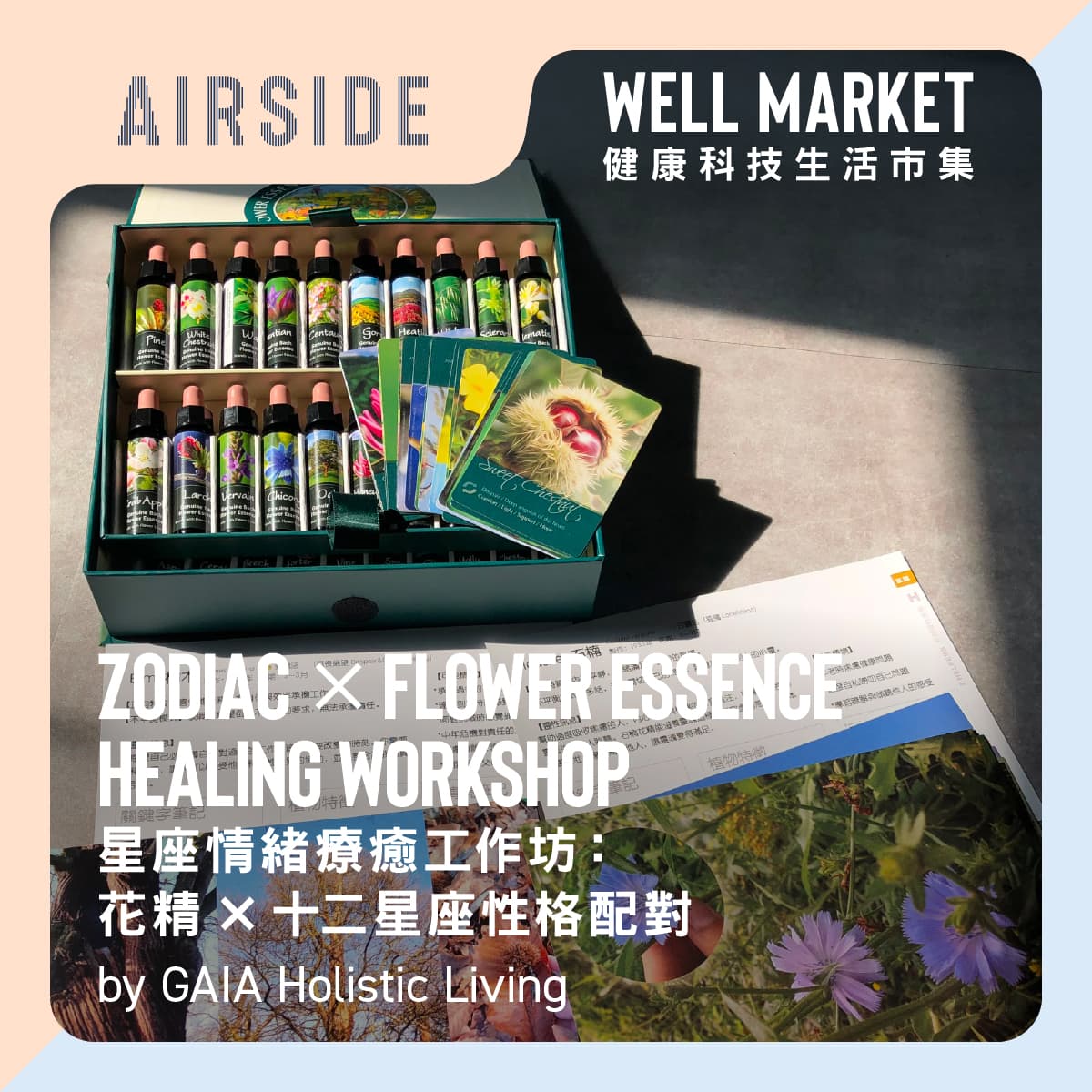 健康科技生活市集|GAIA Holistic Living 星座情緒療癒工作坊:花精 × 十二星座性格配對